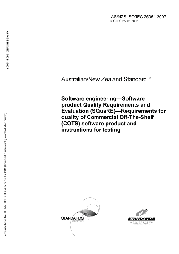 AS/NZS ISO/IEC 25051:2007