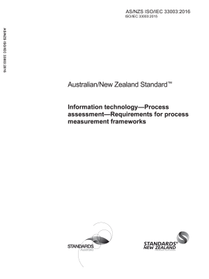 AS/NZS ISO/IEC 33003:2016