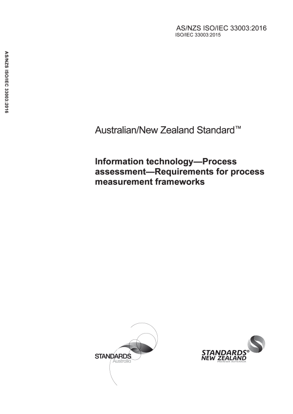 AS/NZS ISO/IEC 33003:2016