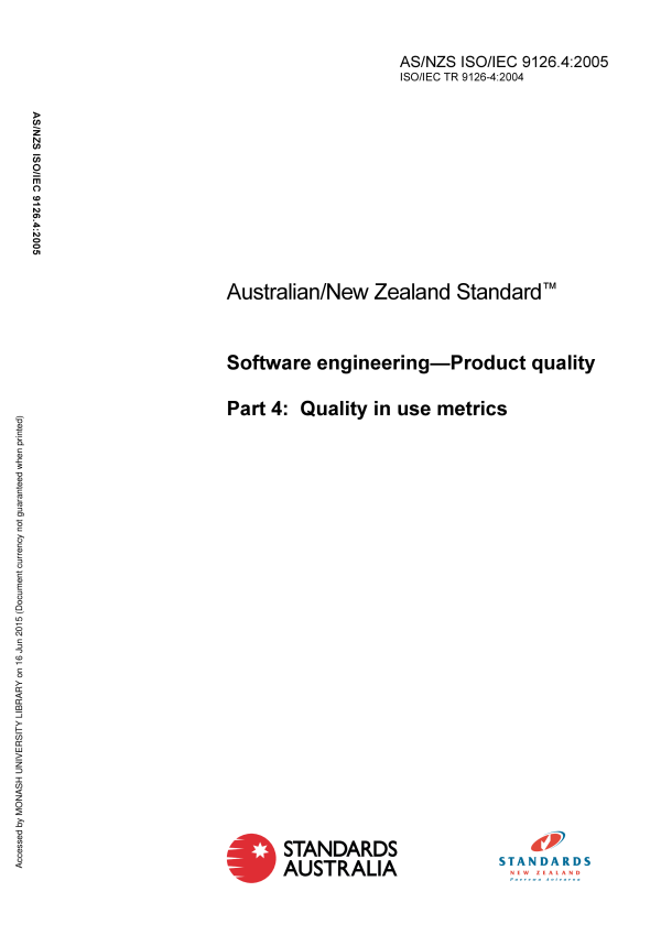AS/NZS ISO/IEC 9126.4:2005