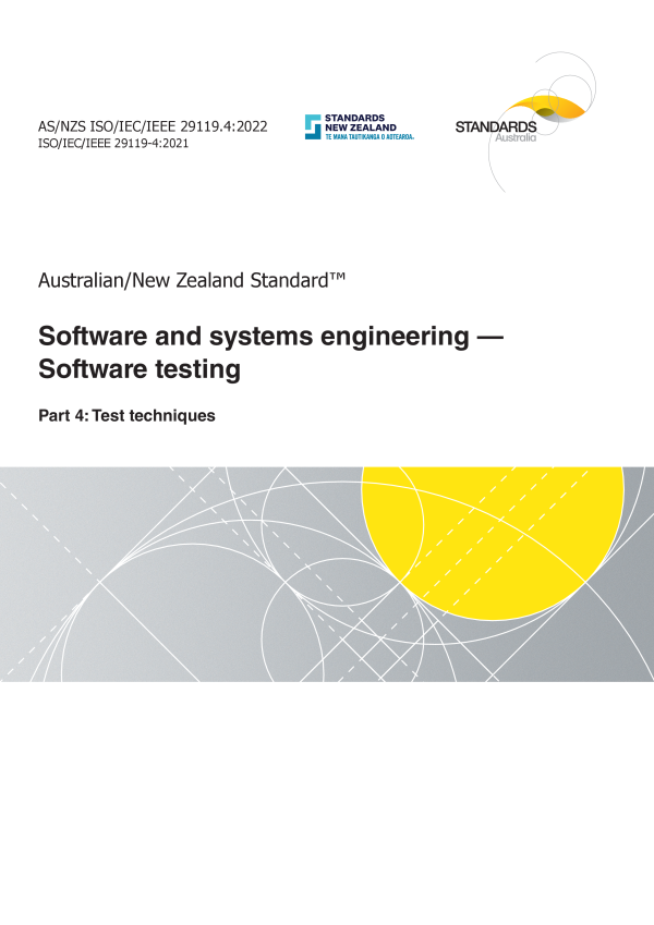 AS/NZS ISO/IEC/IEEE 29119.4:2022 AS/NZS ISO/IEC/IEEE 29119.4:2022