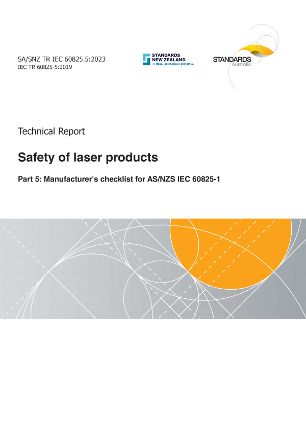 SA/SNZ TR IEC 60825.5:2023