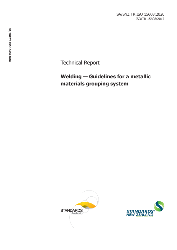 SA/SNZ TR ISO 15608:2020