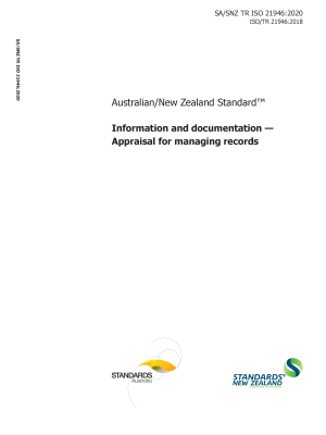 SA/SNZ TR ISO 21946:2020
