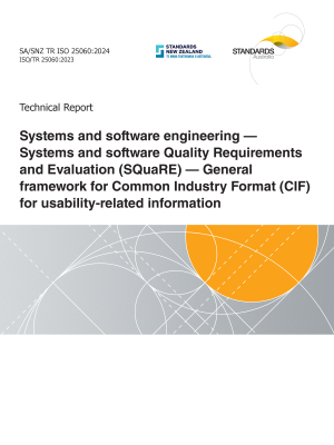 SA/SNZ TR ISO 25060:2024