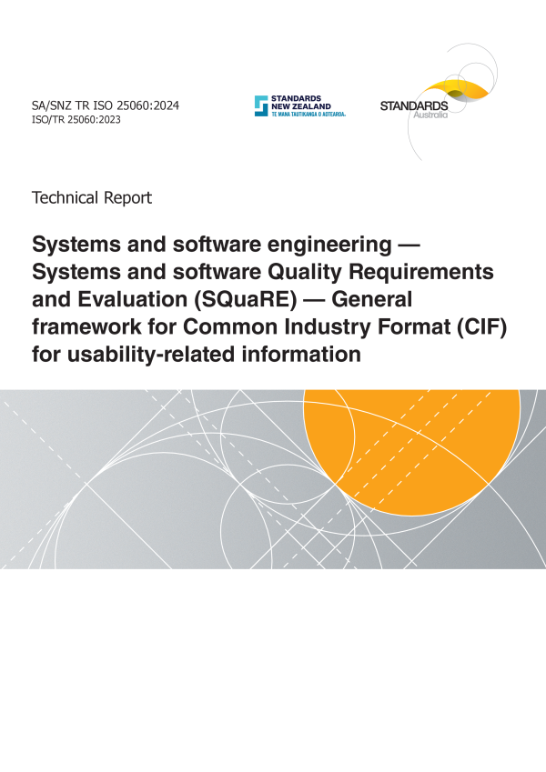 SA/SNZ TR ISO 25060:2024