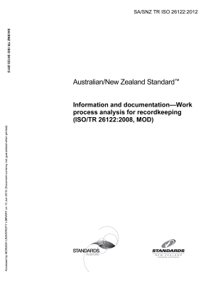 SA/SNZ TR ISO 26122:2012