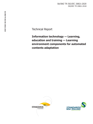 SA/SNZ TR ISO/IEC 20821:2020
