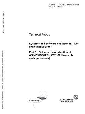 SA/SNZ TR ISO/IEC 24748.3:2014