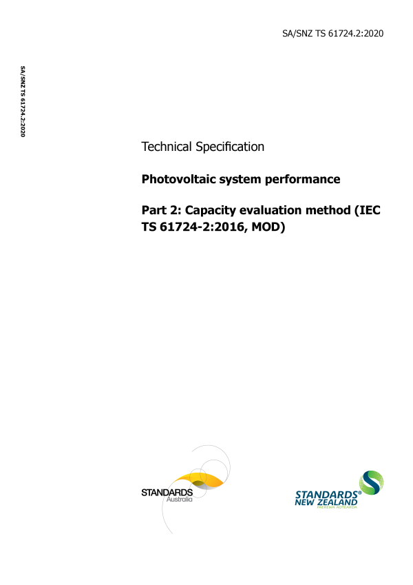 SA/SNZ TS 61724.2:2020