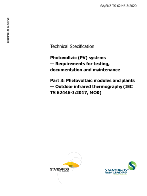 SA/SNZ TS 62446.3:2020
