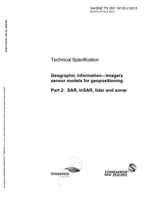 SA/SNZ TS ISO 19130.2:2015