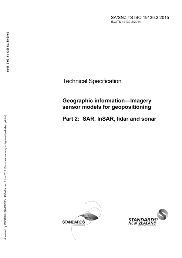 SA/SNZ TS ISO 19130.2:2015
