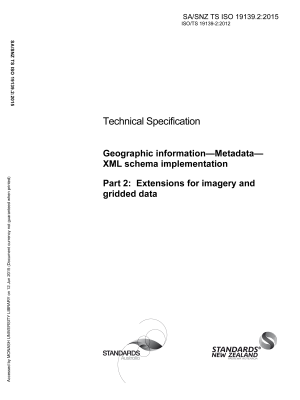 SA/SNZ TS ISO 19139.2:2015