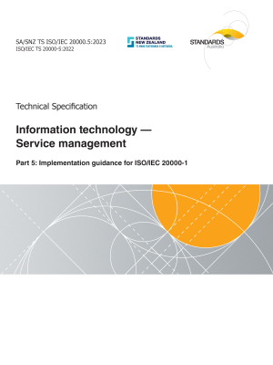 SA/SNZ TS ISO/IEC 20000.5:2023