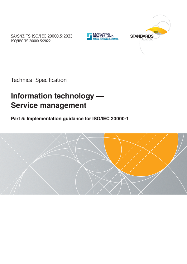 SA/SNZ TS ISO/IEC 20000.5:2023