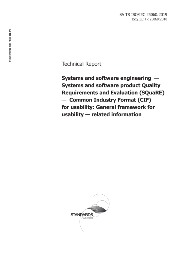 SA TR ISO/IEC 25060:2019