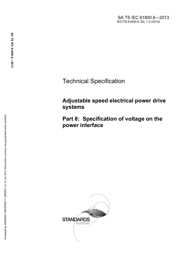 SA TS IEC 61800.8-2013