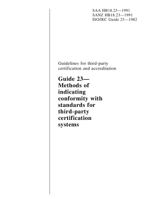 SAA HB 18.23-1991