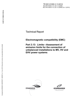 TR IEC 61000.3.13:2012