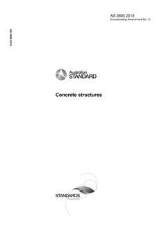 AS 3600: 06/29/2018 Concrete structures