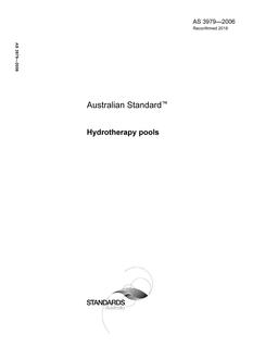 AS 3979: 04/04/2006 Hydrotherapy pools
