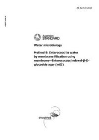 AS 4276.9: 03/07/2019 Water microbiology, Method 9: Enterococci in water by membrane filtration using membrane – Enterococcus indoxyl-β-D-glucoside agar (mEI)