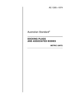 AS 1395: 11/01/1974 Docking plugs and associated bodies