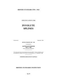 AS B213: 01/01/1966 Involute splines