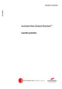 AS/NZS 4146: 02/23/2000 Laundry practice