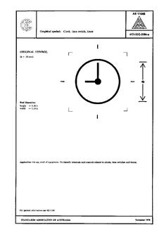AS 1104S (5184): 01/01/1978 Informative symbols for use on electrical and electronic equipment – Clock; time switch; timer
