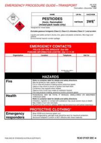 AS 1678.10.001: 01/01/1998 Emergency procedure guide – Transport, Part 10.001: Pesticides