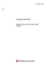 AS 3899: 10/25/2002 Higher rank coal and coke – Bulk density