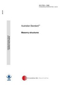 AS 3700: 01/01/1998 Masonry structures AS 3700: 01/01/1998 Masonry structures