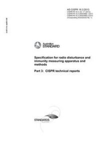 AS/NZS CISPR 16.3: 01/01/2013 Specification for radio disturbance and immunity measuring apparatus and methods