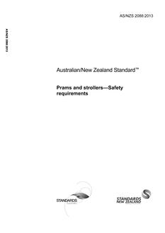 AS/NZS 2088: 03/18/2013 Prams and strollers – Safety requirements