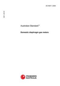 AS 4647: 01/01/2005 Domestic diaphragm gas meters