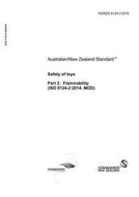 AS/NZS 8124.2: 06/30/2016 Safety of toys, Part 2: Flammability (ISO 8124-2:2014, MOD)