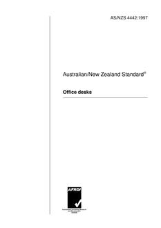 AS/NZS 4442: 02/05/1997 Office desks