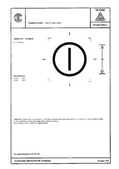 AS 1104S (5010): 01/01/1978 Informative symbols for use on electrical and electronic equipment – On/off (push-push)