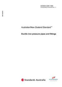 AS/NZS 2280: 06/05/1999 Ductile iron pressure pipes and fittings