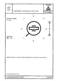 AS 1104S (5088): 01/01/1978 Informative symbols for use on electrical and electronic equipment – Piezo-electric pick-up, crystal or ceramic AS 1104S (5088): 01/01/1978 Informative symbols for use on electrical and electronic equipment – Piezo-electric pick-up, crystal or ceramic