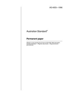 AS 4003: 11/05/1996 Permanent paper