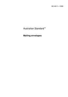 AS 4611: 01/01/1999 Mailing envelopes