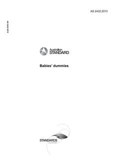 AS 2432: 03/24/2015 Babies’ dummies