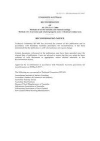 AS 2331.3.11: 04/28/2004 Methods of test for metallic and related coatings, Method 3.11: Corrosion and related property tests – Chemical residue tests