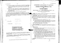 AS 1441.10: 01/01/1973 Methods of test for coated fabrics, Method 10: Determination of colour bleeding