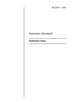 AS 3791: 12/31/1990 Hydraulic hose