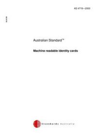AS 4718: 01/01/2000 Machine readable identity cards