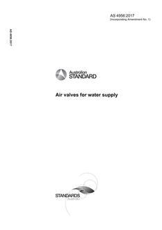 AS 4956: 03/27/2017 Air valves for water supply